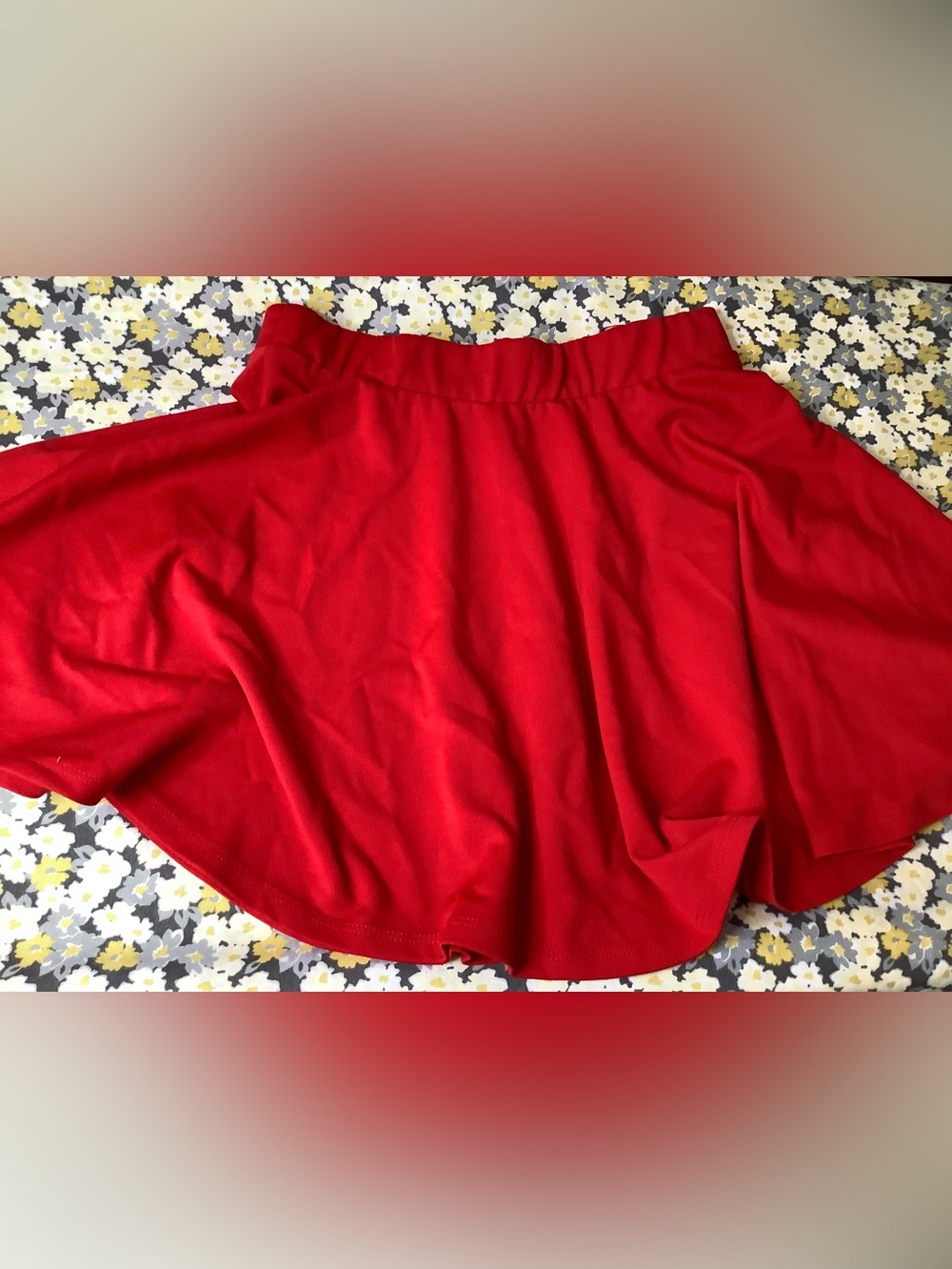 Ambiance Red Flared Skirt Juniors
